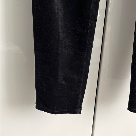 J BRAND Natasha Sky High Skinny Black Velvet Pants, Size 30/31 - Picture 4 of 11
